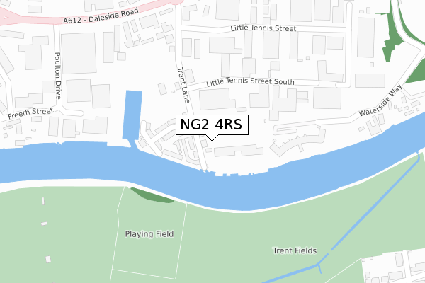 NG2 4RS map - large scale - OS Open Zoomstack (Ordnance Survey)