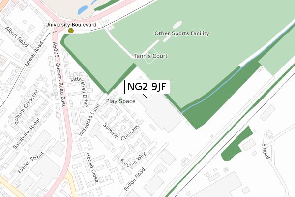 NG2 9JF map - large scale - OS Open Zoomstack (Ordnance Survey) NG2 9JF map - large scale - OS Open Zoomstack (Ordnance Survey)