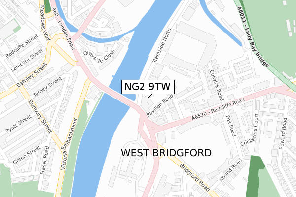 NG2 9TW map - large scale - OS Open Zoomstack (Ordnance Survey) NG2 9TW map - large scale - OS Open Zoomstack (Ordnance Survey)
