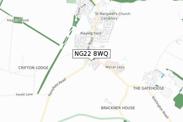 NG22 8WQ map - small scale - OS Open Zoomstack (Ordnance Survey) NG22 8WQ map - small scale - OS Open Zoomstack (Ordnance Survey)
