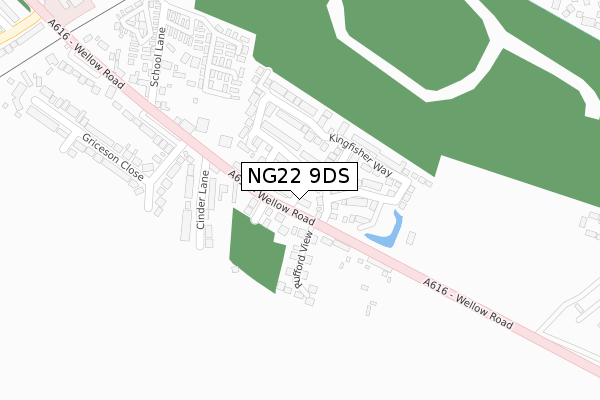 NG22 9DS map - large scale - OS Open Zoomstack (Ordnance Survey) NG22 9DS map - large scale - OS Open Zoomstack (Ordnance Survey)