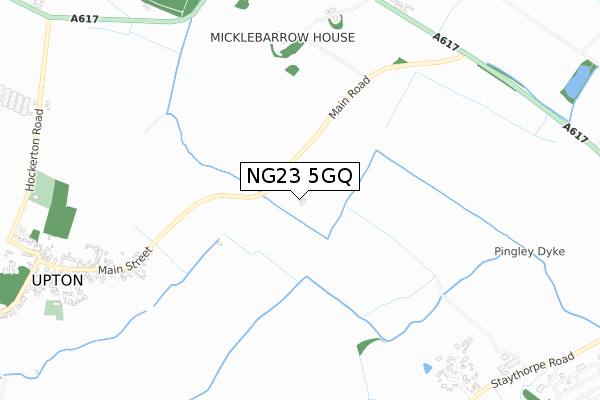 NG23 5GQ map - small scale - OS Open Zoomstack (Ordnance Survey) NG23 5GQ map - small scale - OS Open Zoomstack (Ordnance Survey)
