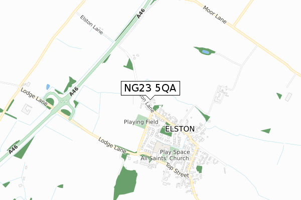 NG23 5QA map - small scale - OS Open Zoomstack (Ordnance Survey) NG23 5QA map - small scale - OS Open Zoomstack (Ordnance Survey)