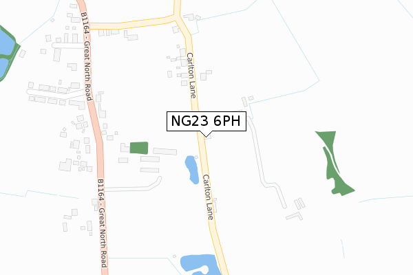 NG23 6PH map - large scale - OS Open Zoomstack (Ordnance Survey)