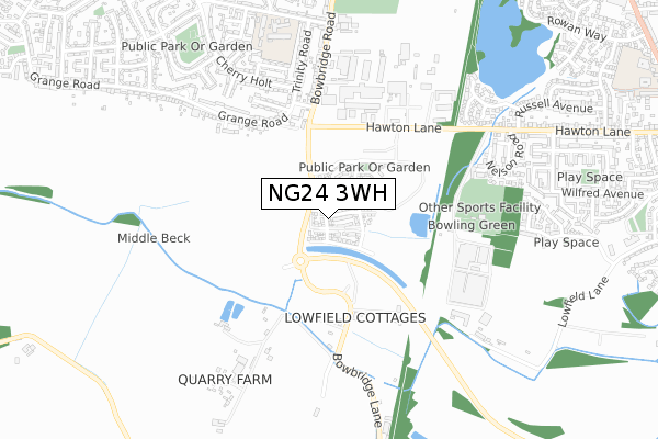 NG24 3WH map - small scale - OS Open Zoomstack (Ordnance Survey) NG24 3WH map - small scale - OS Open Zoomstack (Ordnance Survey)