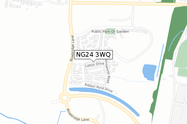 NG24 3WQ map - large scale - OS Open Zoomstack (Ordnance Survey) NG24 3WQ map - large scale - OS Open Zoomstack (Ordnance Survey)