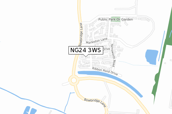 NG24 3WS map - large scale - OS Open Zoomstack (Ordnance Survey) NG24 3WS map - large scale - OS Open Zoomstack (Ordnance Survey)