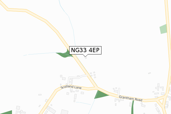NG33 4EP map - large scale - OS Open Zoomstack (Ordnance Survey)