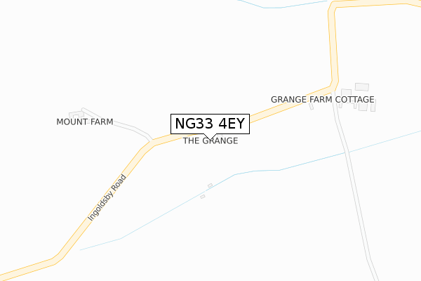 NG33 4EY map - large scale - OS Open Zoomstack (Ordnance Survey)