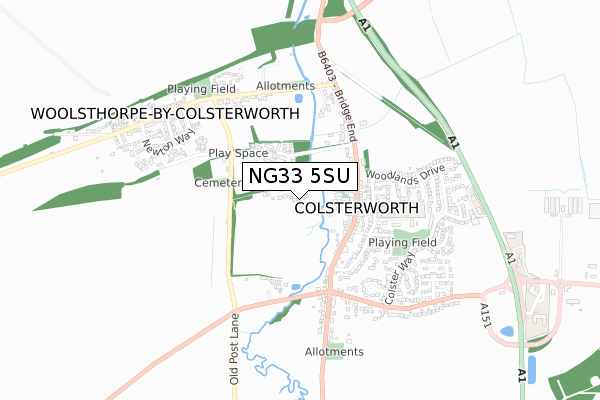 NG33 5SU map - small scale - OS Open Zoomstack (Ordnance Survey) NG33 5SU map - small scale - OS Open Zoomstack (Ordnance Survey)