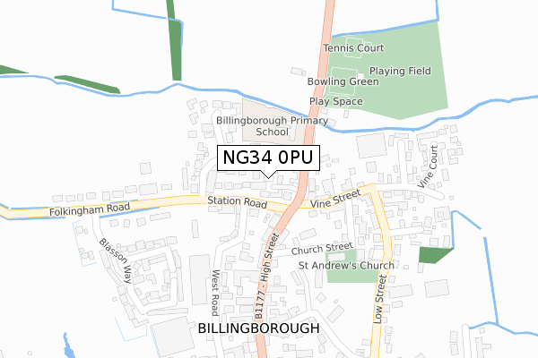 NG34 0PU map - large scale - OS Open Zoomstack (Ordnance Survey) NG34 0PU map - large scale - OS Open Zoomstack (Ordnance Survey)