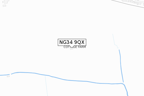 NG34 9QX map - large scale - OS Open Zoomstack (Ordnance Survey) NG34 9QX map - large scale - OS Open Zoomstack (Ordnance Survey)