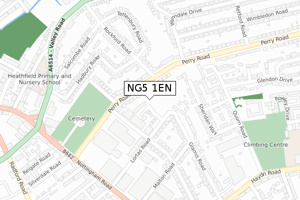 NG5 1EN map - large scale - OS Open Zoomstack (Ordnance Survey) NG5 1EN map - large scale - OS Open Zoomstack (Ordnance Survey)