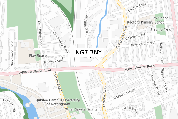 NG7 3NY map - large scale - OS Open Zoomstack (Ordnance Survey) NG7 3NY map - large scale - OS Open Zoomstack (Ordnance Survey)