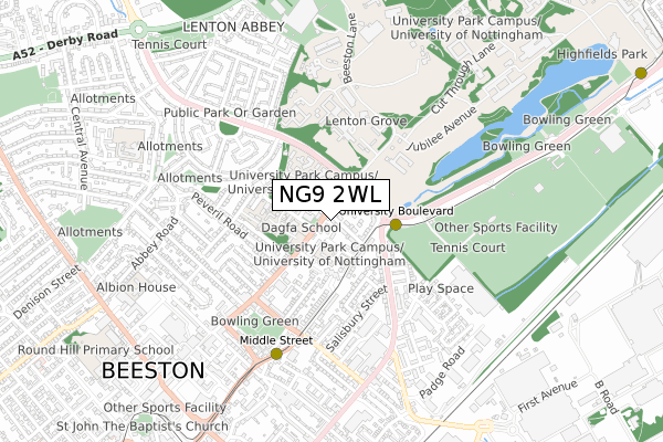 NG9 2WL map - small scale - OS Open Zoomstack (Ordnance Survey) NG9 2WL map - small scale - OS Open Zoomstack (Ordnance Survey)
