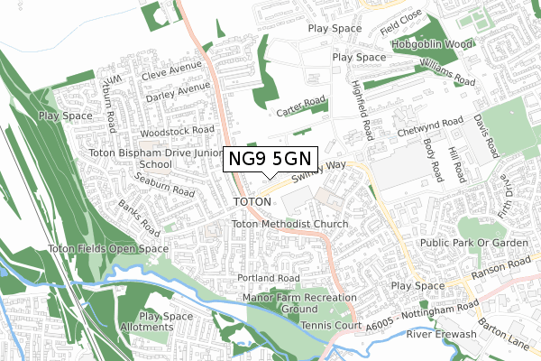 NG9 5GN map - small scale - OS Open Zoomstack (Ordnance Survey) NG9 5GN map - small scale - OS Open Zoomstack (Ordnance Survey)