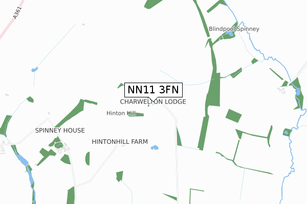 NN11 3FN map - small scale - OS Open Zoomstack (Ordnance Survey)