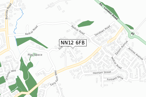 NN12 6FB map - large scale - OS Open Zoomstack (Ordnance Survey) NN12 6FB map - large scale - OS Open Zoomstack (Ordnance Survey)