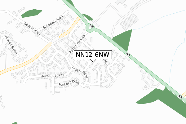 NN12 6NW map - large scale - OS Open Zoomstack (Ordnance Survey) NN12 6NW map - large scale - OS Open Zoomstack (Ordnance Survey)
