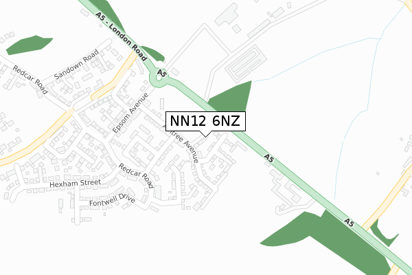 NN12 6NZ map - large scale - OS Open Zoomstack (Ordnance Survey) NN12 6NZ map - large scale - OS Open Zoomstack (Ordnance Survey)