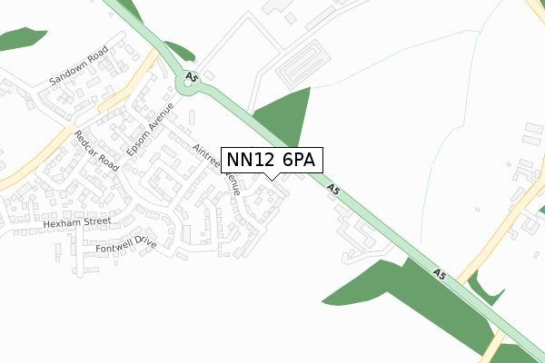 NN12 6PA map - large scale - OS Open Zoomstack (Ordnance Survey) NN12 6PA map - large scale - OS Open Zoomstack (Ordnance Survey)