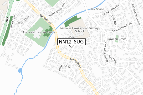 NN12 6UG map - large scale - OS Open Zoomstack (Ordnance Survey) NN12 6UG map - large scale - OS Open Zoomstack (Ordnance Survey)