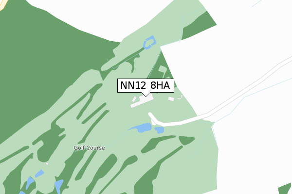 NN12 8HA map - large scale - OS Open Zoomstack (Ordnance Survey)