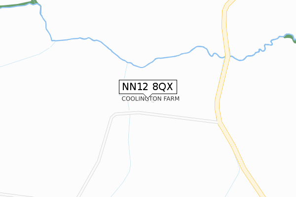 NN12 8QX map - large scale - OS Open Zoomstack (Ordnance Survey)