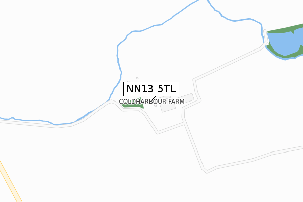 NN13 5TL map - large scale - OS Open Zoomstack (Ordnance Survey)