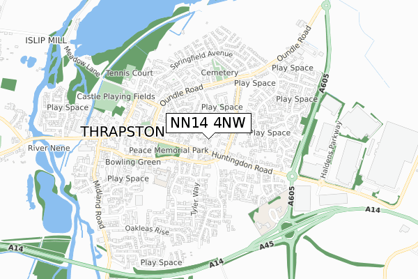 NN14 4NW map - small scale - OS Open Zoomstack (Ordnance Survey) NN14 4NW map - small scale - OS Open Zoomstack (Ordnance Survey)