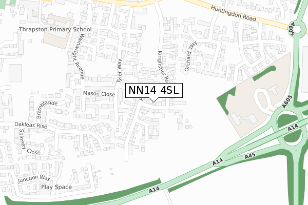 NN14 4SL map - large scale - OS Open Zoomstack (Ordnance Survey) NN14 4SL map - large scale - OS Open Zoomstack (Ordnance Survey)