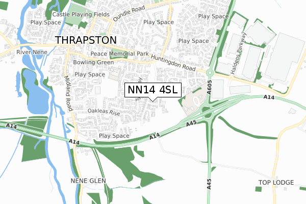 NN14 4SL map - small scale - OS Open Zoomstack (Ordnance Survey) NN14 4SL map - small scale - OS Open Zoomstack (Ordnance Survey)