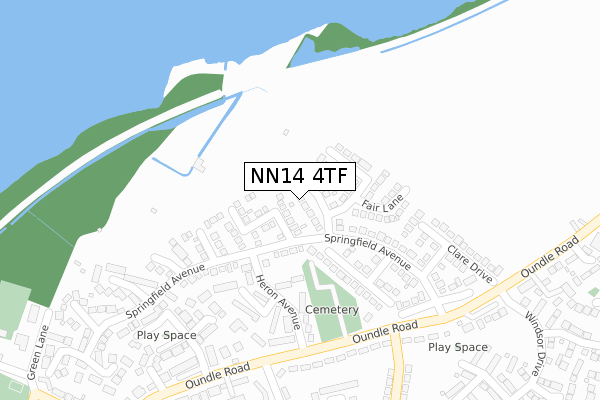 NN14 4TF map - large scale - OS Open Zoomstack (Ordnance Survey) NN14 4TF map - large scale - OS Open Zoomstack (Ordnance Survey)