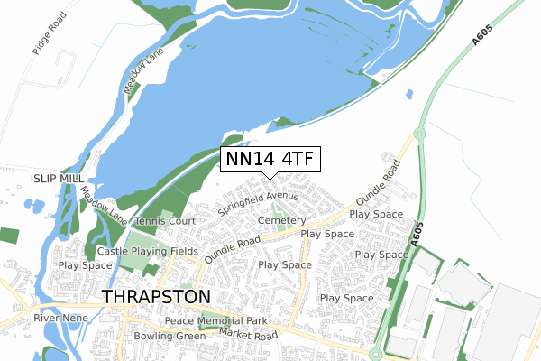 NN14 4TF map - small scale - OS Open Zoomstack (Ordnance Survey) NN14 4TF map - small scale - OS Open Zoomstack (Ordnance Survey)