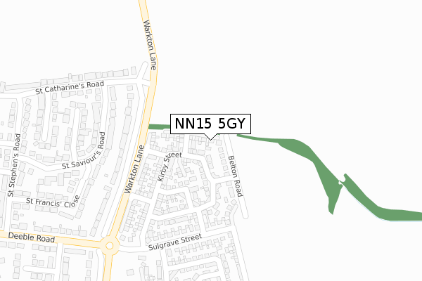 NN15 5GY map - large scale - OS Open Zoomstack (Ordnance Survey) NN15 5GY map - large scale - OS Open Zoomstack (Ordnance Survey)