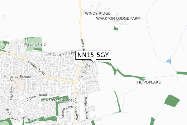 NN15 5GY map - small scale - OS Open Zoomstack (Ordnance Survey) NN15 5GY map - small scale - OS Open Zoomstack (Ordnance Survey)