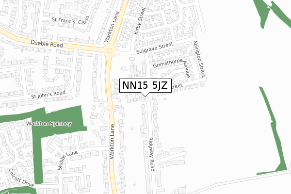 NN15 5JZ map - large scale - OS Open Zoomstack (Ordnance Survey) NN15 5JZ map - large scale - OS Open Zoomstack (Ordnance Survey)