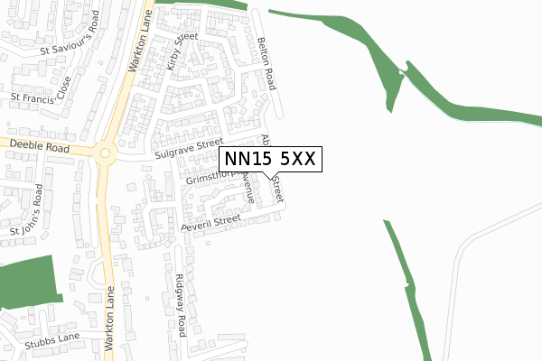 NN15 5XX map - large scale - OS Open Zoomstack (Ordnance Survey) NN15 5XX map - large scale - OS Open Zoomstack (Ordnance Survey)