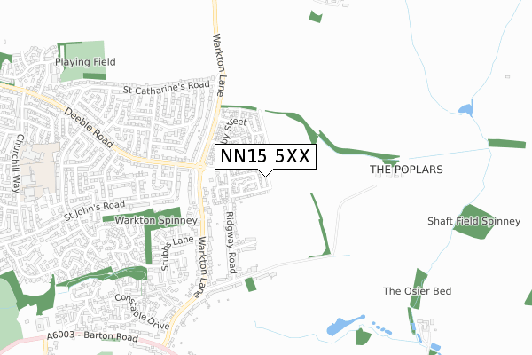 NN15 5XX map - small scale - OS Open Zoomstack (Ordnance Survey)