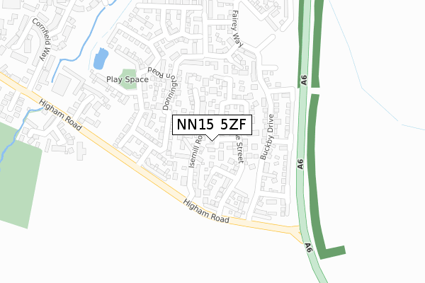 NN15 5ZF map - large scale - OS Open Zoomstack (Ordnance Survey) NN15 5ZF map - large scale - OS Open Zoomstack (Ordnance Survey)