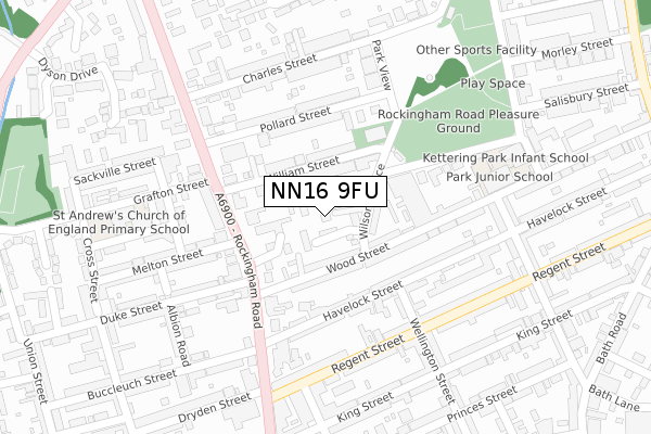 NN16 9FU map - large scale - OS Open Zoomstack (Ordnance Survey) NN16 9FU map - large scale - OS Open Zoomstack (Ordnance Survey)
