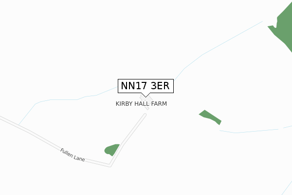 NN17 3ER map - large scale - OS Open Zoomstack (Ordnance Survey)
