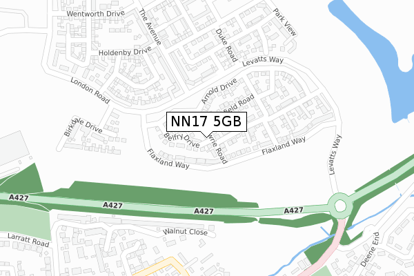 NN17 5GB map - large scale - OS Open Zoomstack (Ordnance Survey)