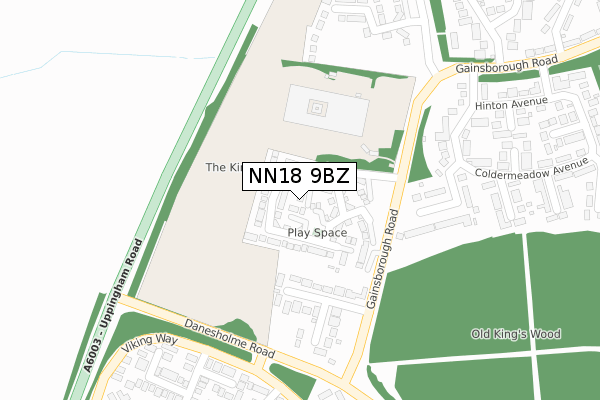 NN18 9BZ map - large scale - OS Open Zoomstack (Ordnance Survey) NN18 9BZ map - large scale - OS Open Zoomstack (Ordnance Survey)