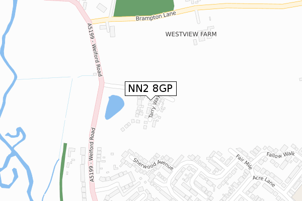 NN2 8GP map - large scale - OS Open Zoomstack (Ordnance Survey)