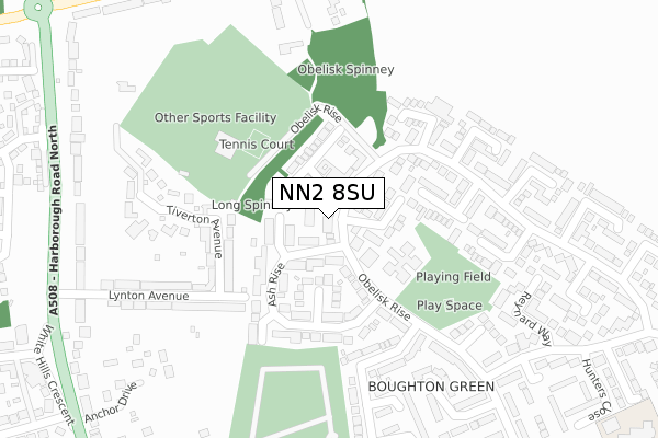 NN2 8SU map - large scale - OS Open Zoomstack (Ordnance Survey)