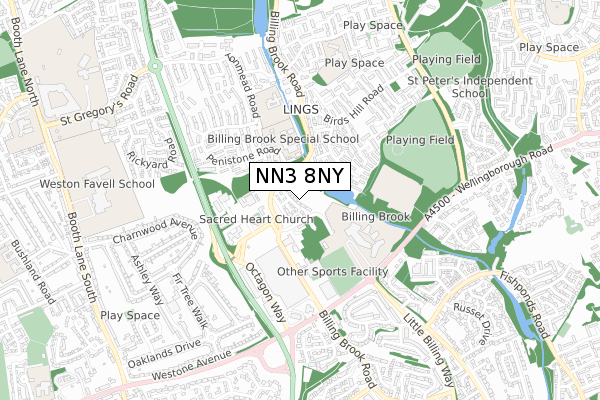 NN3 8NY map - small scale - OS Open Zoomstack (Ordnance Survey) NN3 8NY map - small scale - OS Open Zoomstack (Ordnance Survey)