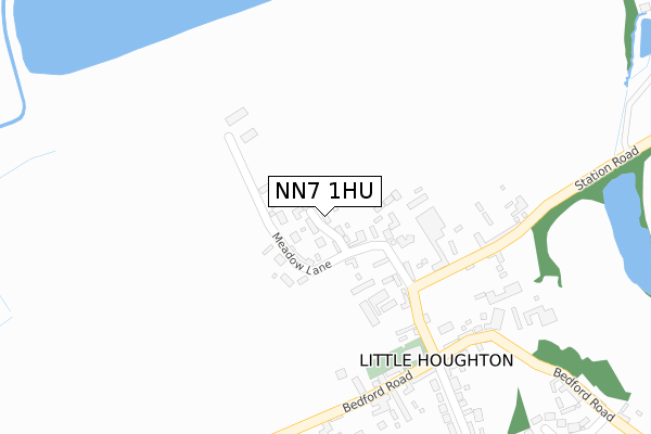 NN7 1HU map - large scale - OS Open Zoomstack (Ordnance Survey)