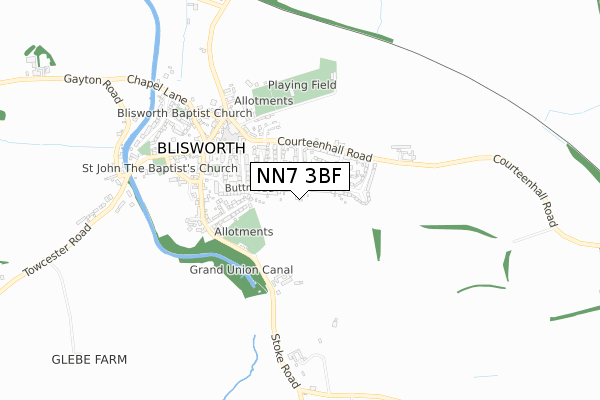 NN7 3BF map - small scale - OS Open Zoomstack (Ordnance Survey) NN7 3BF map - small scale - OS Open Zoomstack (Ordnance Survey)