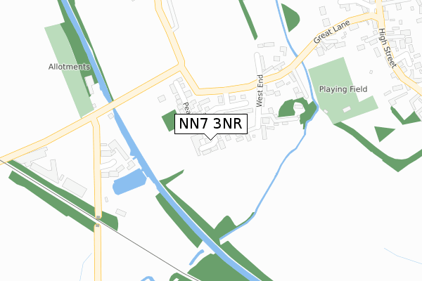 NN7 3NR map - large scale - OS Open Zoomstack (Ordnance Survey) NN7 3NR map - large scale - OS Open Zoomstack (Ordnance Survey)